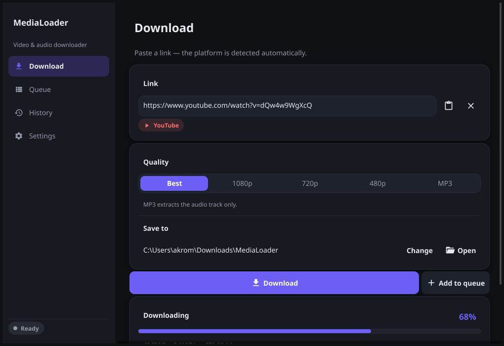Download page